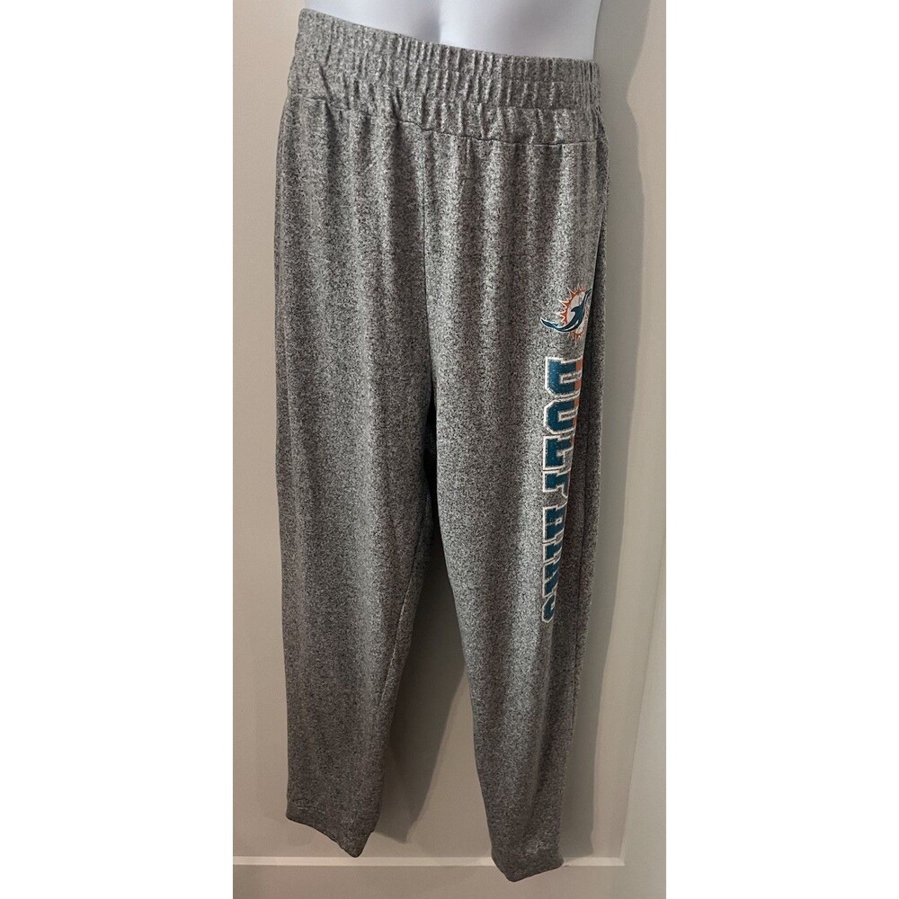 Team Apparel Miami Dolphins NFL Gray Sweatpants Pants Officially Licensed Size M